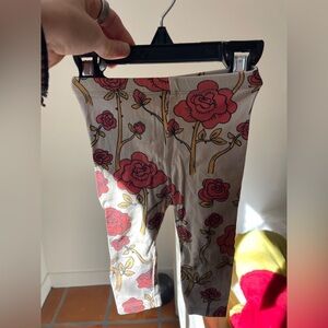 Mini Rodini Baby Leggings Rose Print sz 3-4 months